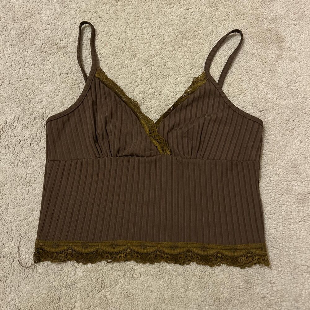 Romwe Women's Brown Tank Top